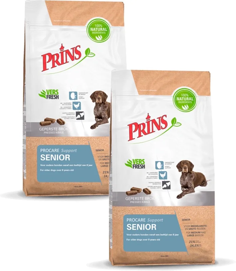 Procare Senior Gevogelte - Hondenvoer - 2 x 3 kg von Prins – Produktfoto