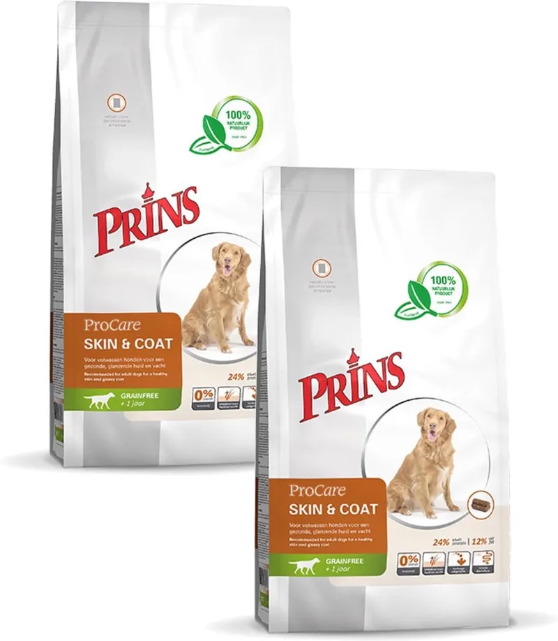 Procare Skin & Coat - Hondenvoer - 2 x 12 kg Graanvrij by Prins – product photo