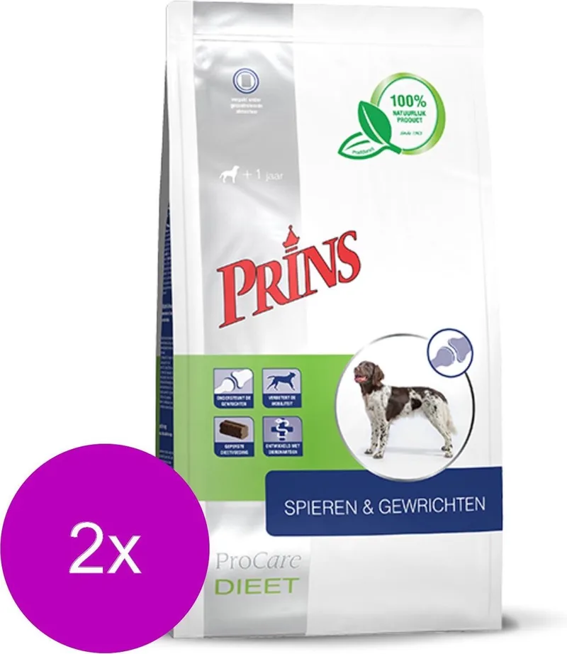 Procare Spieren & Gewrichten Gevogelte - Hondenvoer - 2 x 3 kg de Prins – photo produit