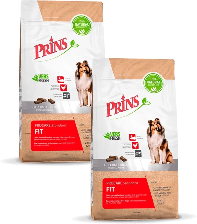 Procare Standard Standard - Hondenvoer - 2 x 3 kg de Prins – photo produit