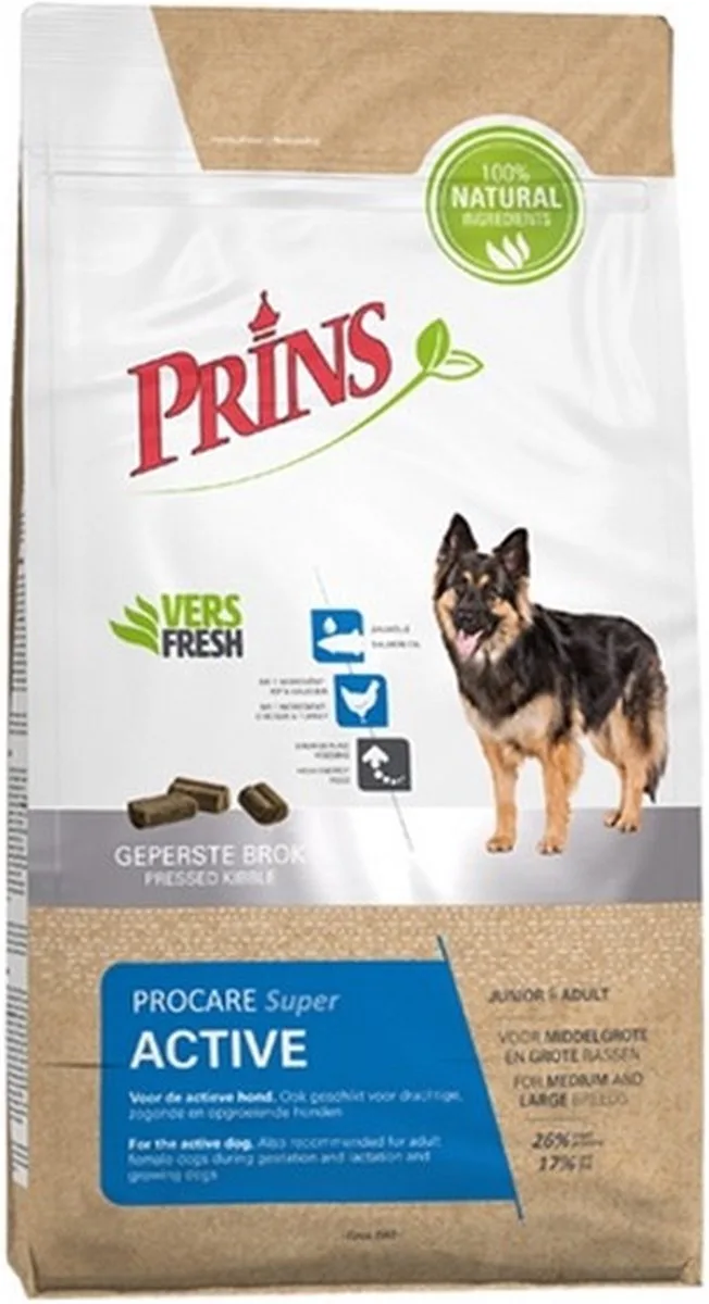 Procare Super Active - Hondenvoer - 3 kg by Prins – product photo
