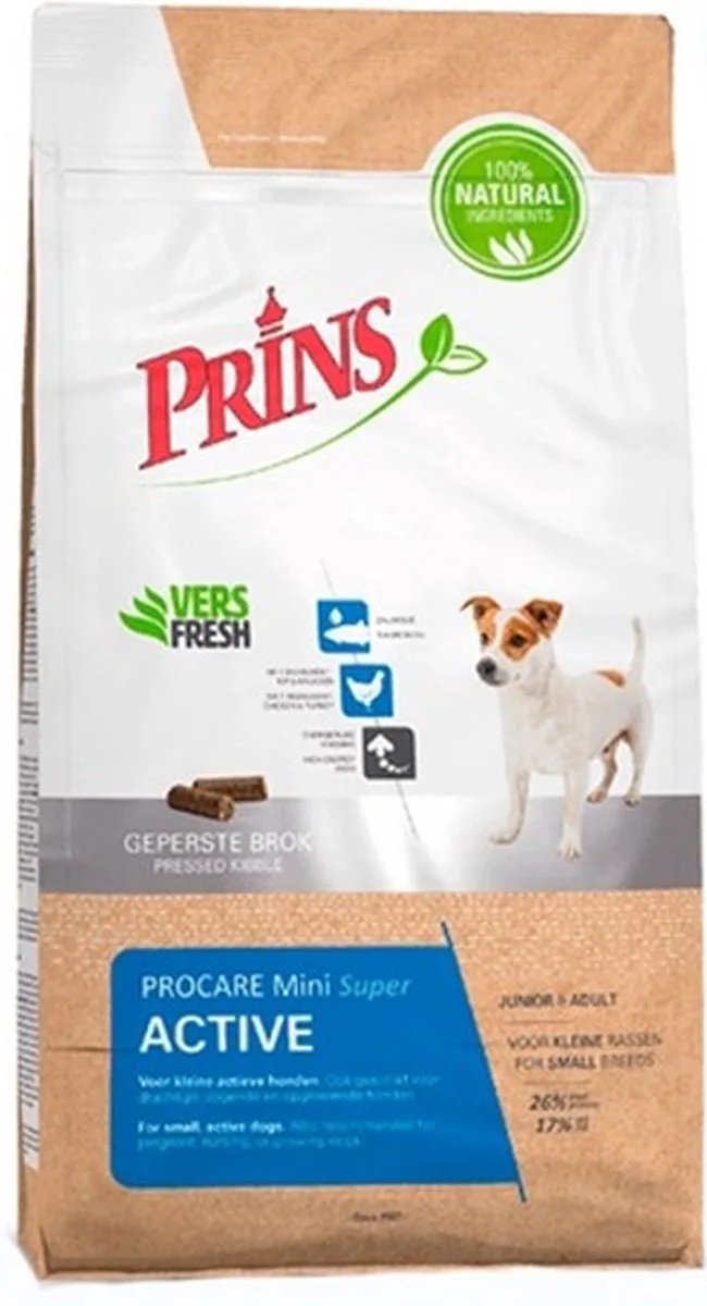 Procare Super Active Mini - Hondenvoer - 3 kg von Prins – Produktfoto