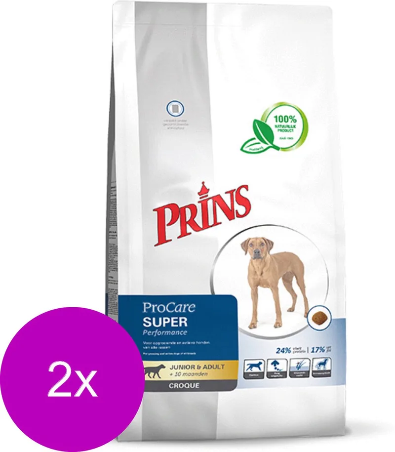 Procare Super Performance Gevogelte&Vlees - Hondenvoer - 2 x 10 kg by Prins – product photo