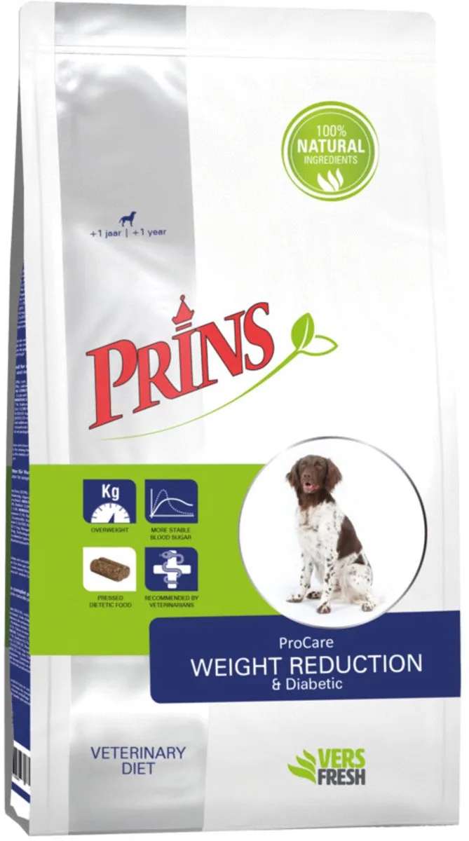 Procarepressed Diet Weight Reduction&Diabetic - Hondenvoer - Gevogelte 12 kg by Prins – product photo
