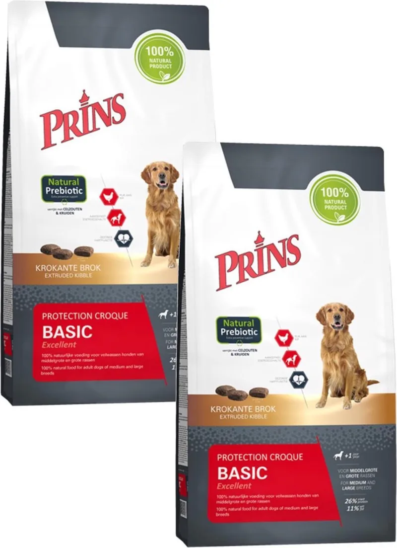 Protection Croque Basic Excellent - Hondenvoer - 2 x 10 kg fra Prins – produktbillede
