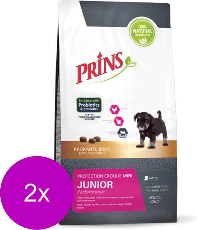 Protection Croque Mini Junior Performance - Hondenvoer - 2 x 2 kg de Prins – photo produit