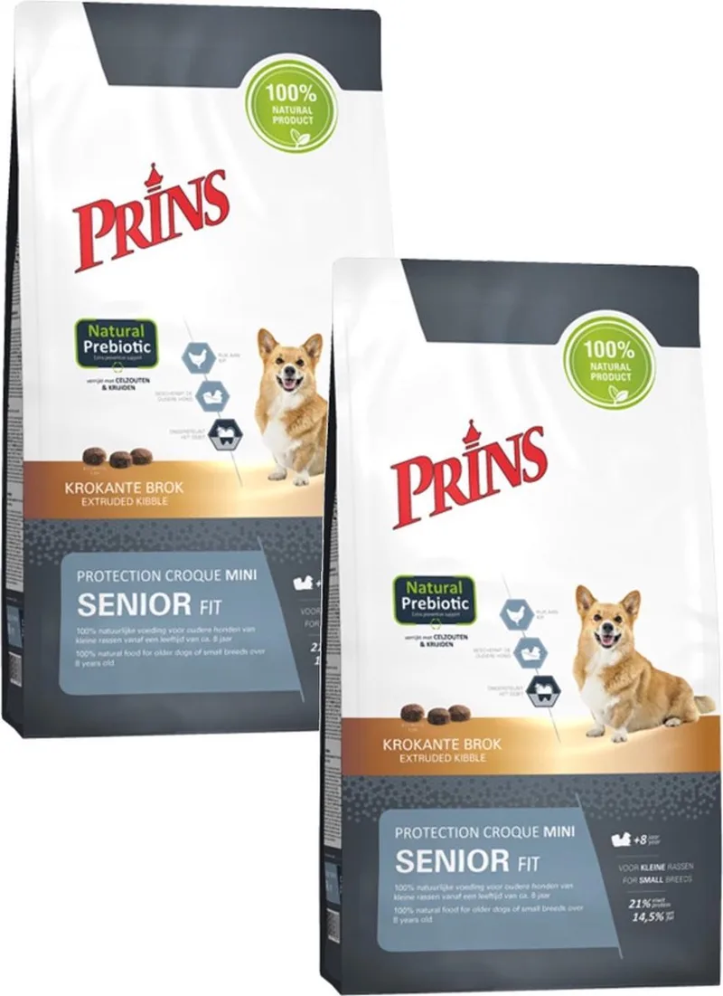 Protection Croque Mini Senior Fit - Hondenvoer - 2 x 2 kg de Prins – photo produit