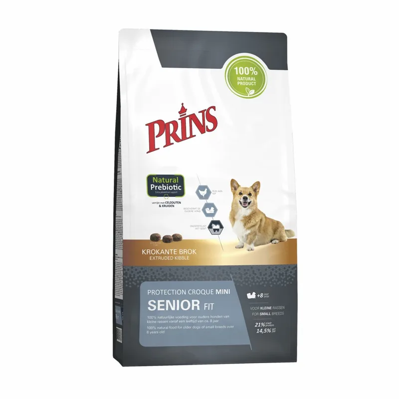 Protection Croque Mini - Senior Fit - Hondenvoer - 2 x 2kg von Prins – Produktfoto