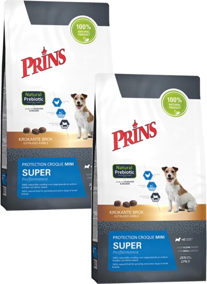 Protection Croque Mini Super Performance - Hondenvoer - 2 x 2 kg de Prins – photo produit