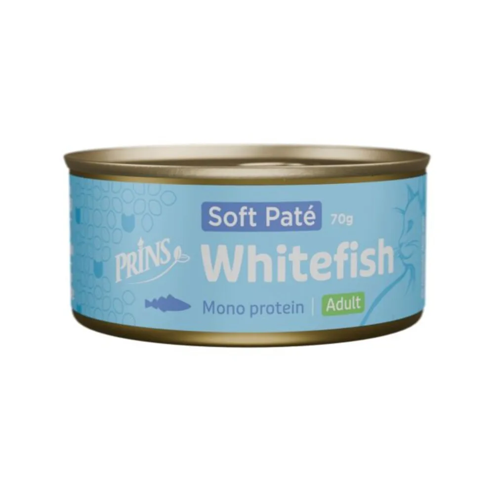 Soft Paté Kattenvoer Nat Witvis 70 gr van Prins – productfoto