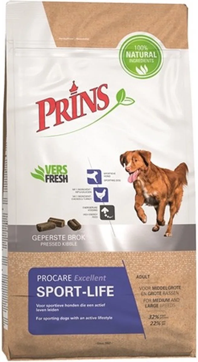 Sport-life Excellent - Hondenvoer - 15 kg von Prins – Produktfoto
