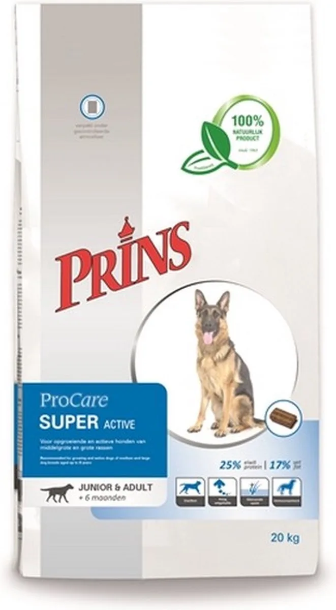 Super Active 20 kg - Hond van Prins – productfoto