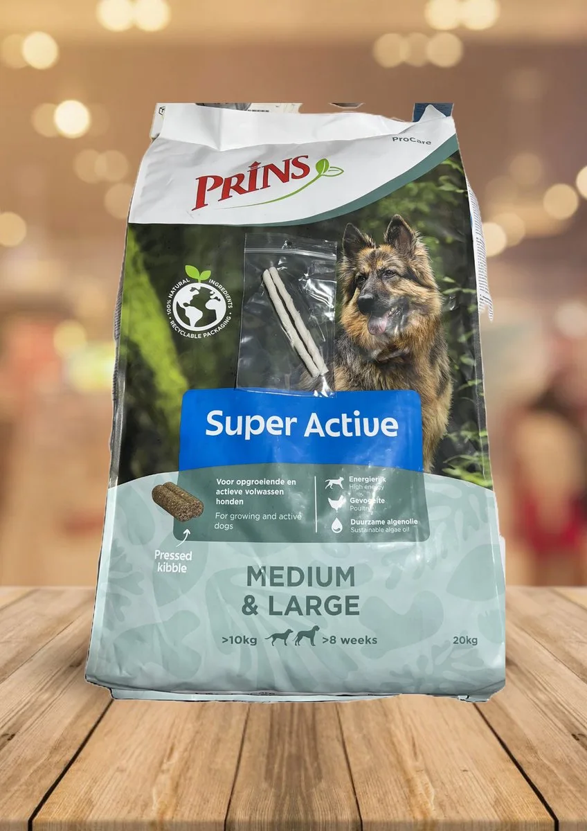 Super Active 20kg met rocco sticks van Prins – productfoto