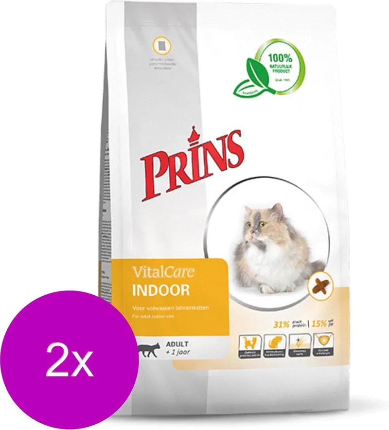 Vital Care Kat Indoor - Kattenvoer - 20 kg von Prins – Produktfoto