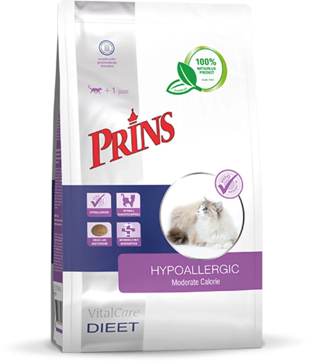 VitalCare Diet Hypoallergic moderate calorie 1,5kg van Prins – productfoto