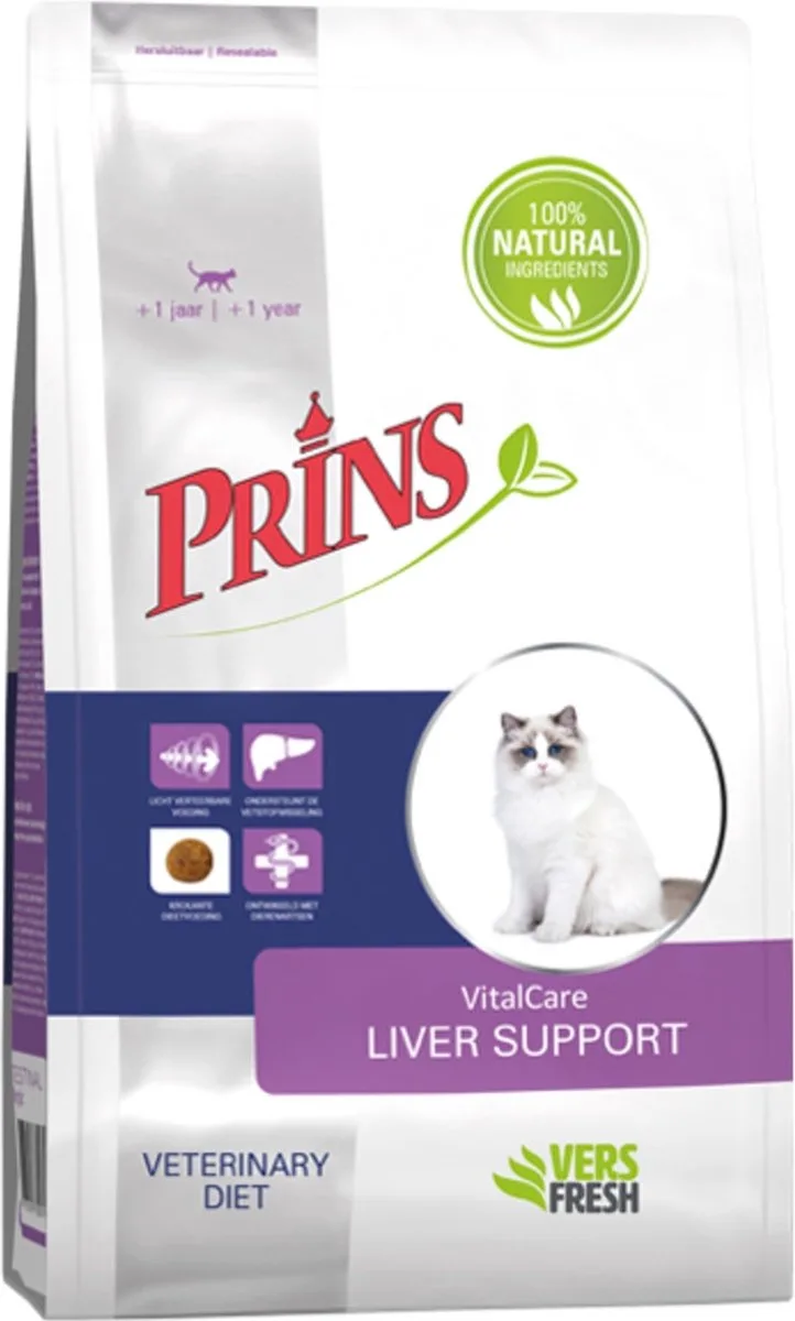 VitalCare Diet Liver Support Kattenvoer 5 kg från Prins – produktbild