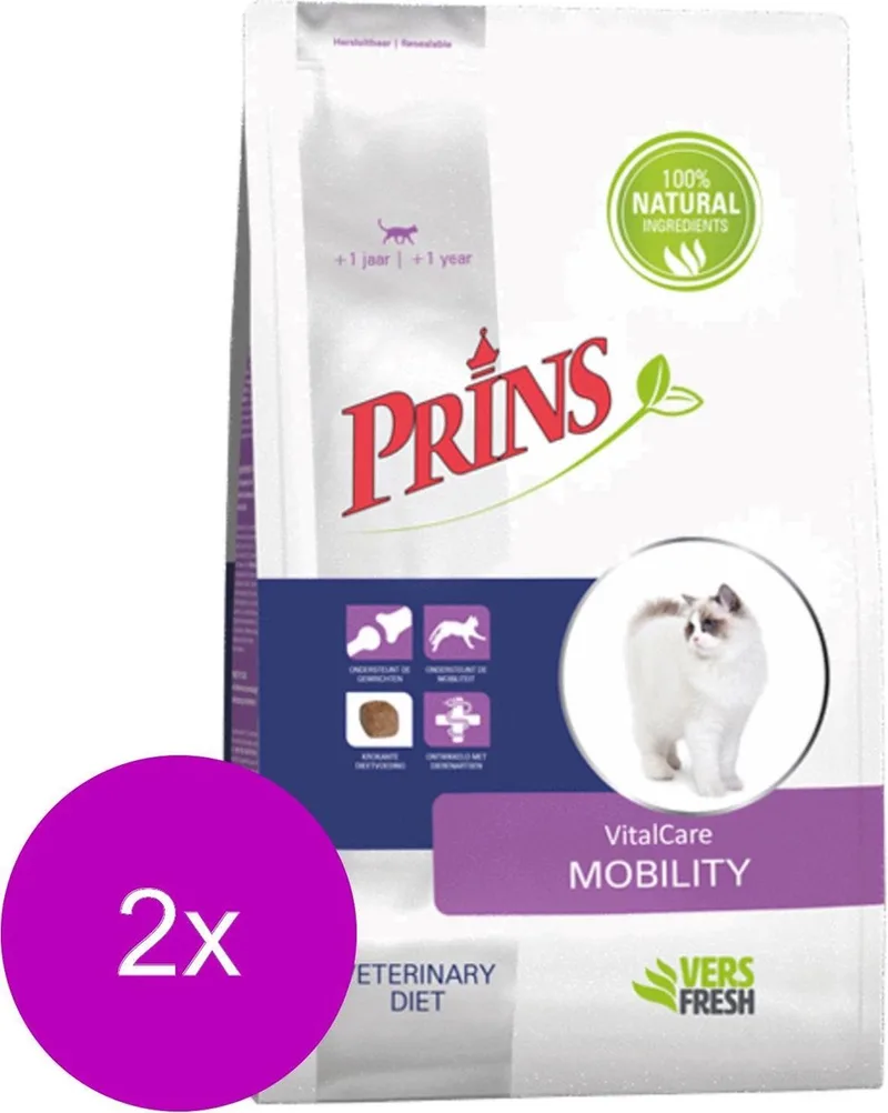 Vitalcare Diet Mobility Gevogelte - Kattenvoer - 2 x 1.5 kg de Prins – photo produit