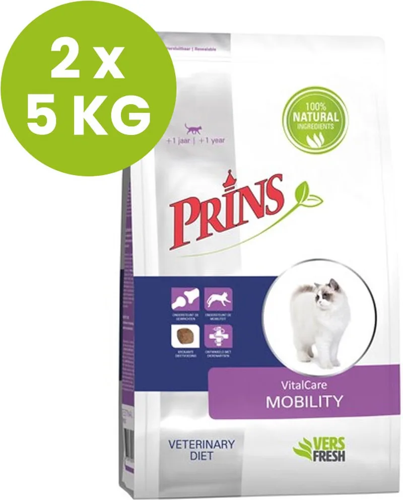 VitalCare Diet Mobility - Kattenvoer - 2 x 5 kg by Prins – product photo