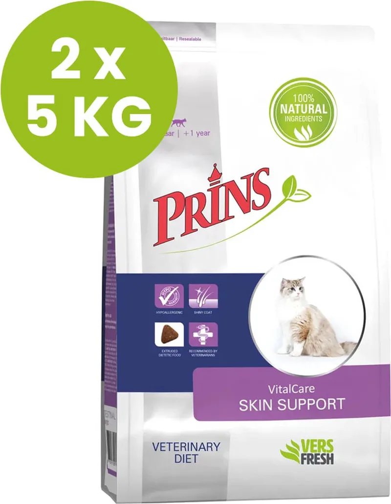VitalCare Diet Skin Support - Kattenvoer - 2 x 5 kg by Prins – product photo
