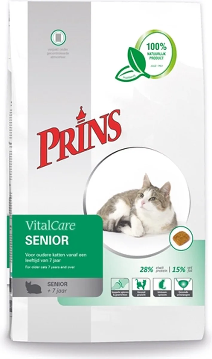 VitalCare Kat Senior - Gevogelte -Kattenvoer - 1.5 kg by Prins – product photo