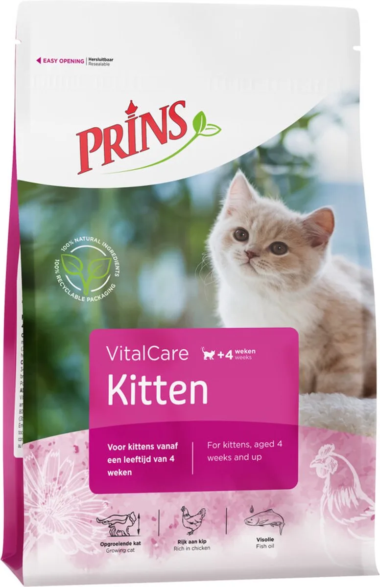 VitalCare Kitten 6x0,4kg van Prins – productfoto