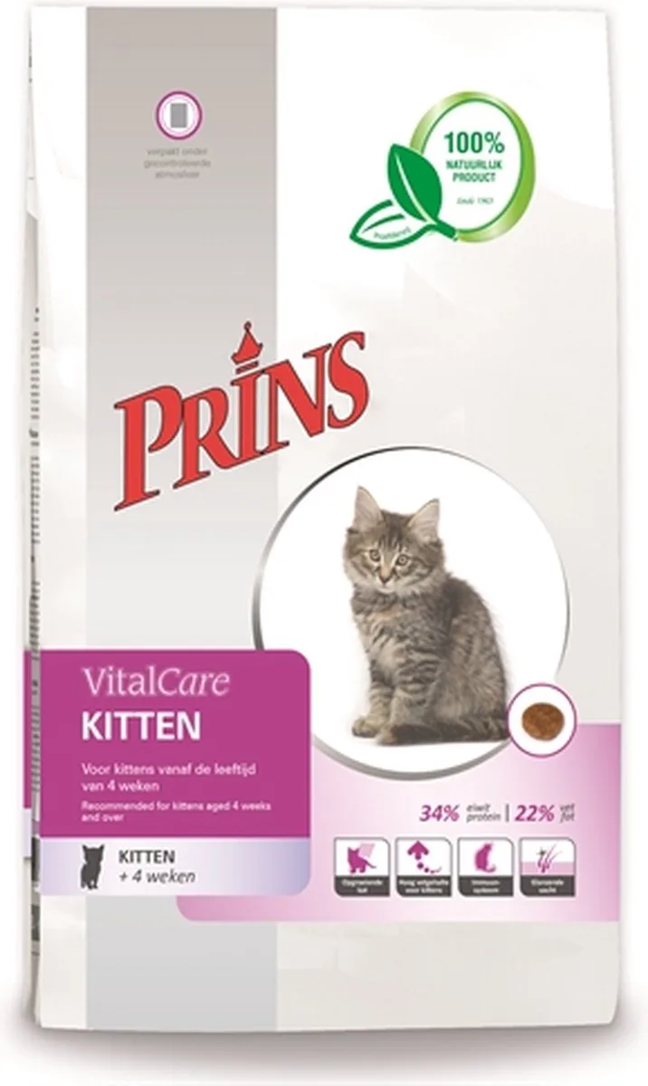 VitalCare Kitten Gevogelte - Kattenvoer - 1.5 kg by Prins – product photo