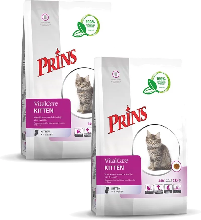 Vitalcare Kitten Gevogelte - Kattenvoer - 2 x 1.5 kg de Prins – photo produit