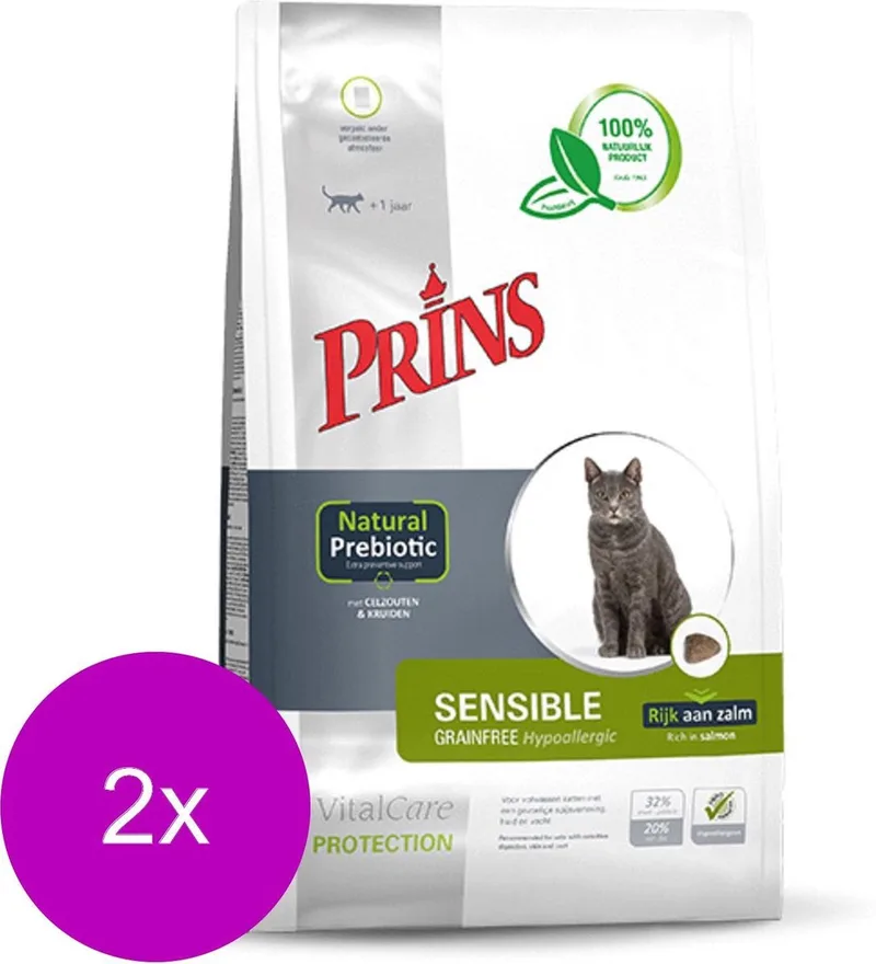 Vitalcare Protection Grainfree - Kattenvoer - 2 x 1.5 kg von Prins – Produktfoto