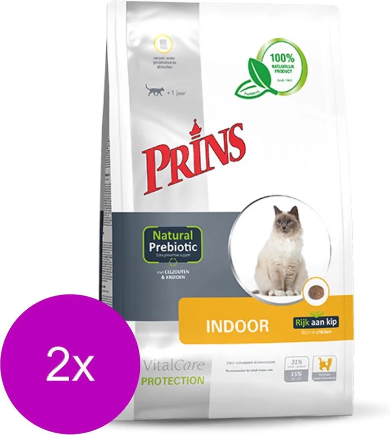 Vitalcare Protection Indoor - Kattenvoer - 2 x 1.5 kg by Prins – product photo