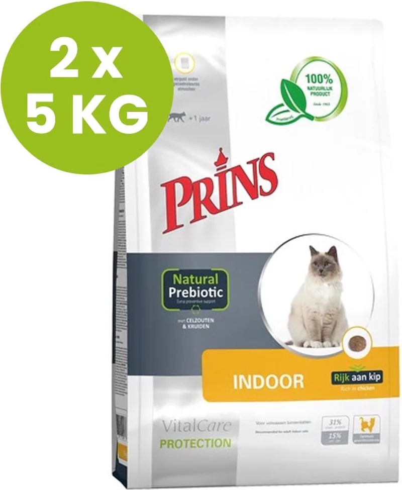 VitalCare Protection Indoor - Kattenvoer - 2 x 5 KG von Prins – Produktfoto