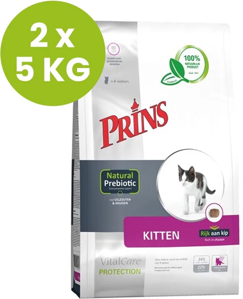 VitalCare Protection Kitten - Kattenvoer - 2 x 5 KG by Prins – product photo