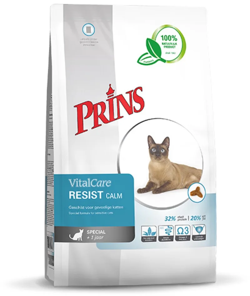 VitalCare Resist Calm 10kg - Kattenvoer de Prins – photo produit