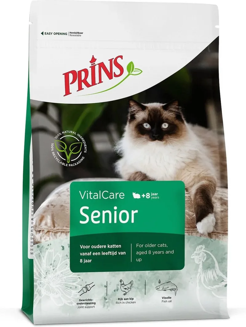 VitalCare Senior 10kg - Kattenvoer by Prins – product photo