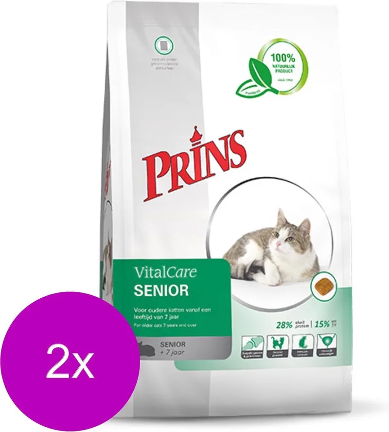 Vitalcare Senior Gevogelte - Kattenvoer - 2 x 10 kg by Prins – product photo