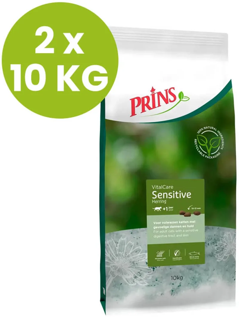 VitalCare Sensitive - Kattenvoer - 2 x 10 KG by Prins – product photo