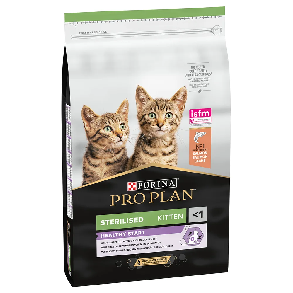 10 kg Purina Pro Plan Sterilised Kitten Rijk aan Zalm Droog Kattenvoer van Purina Pro Plan – productfoto