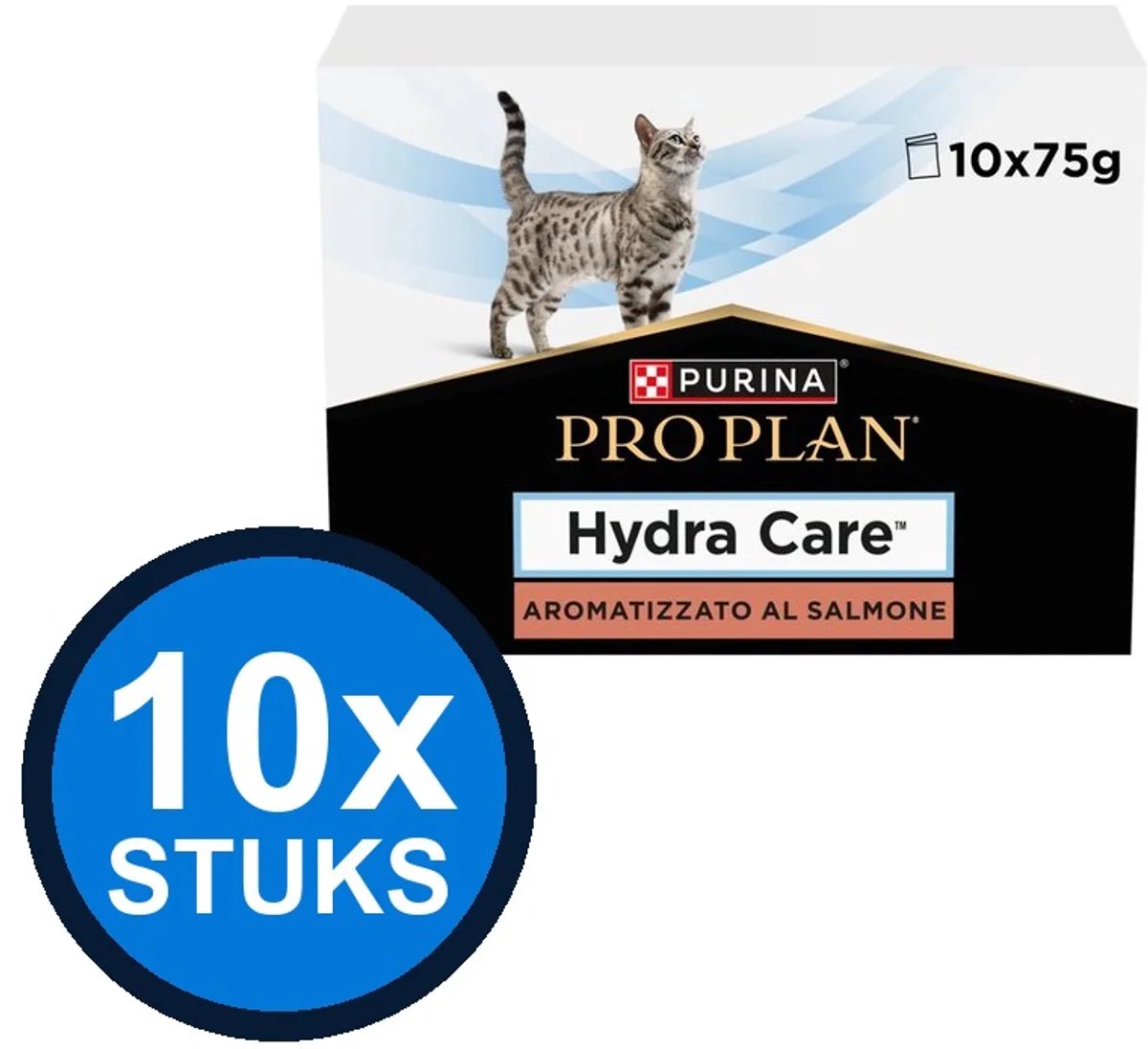 10x Pro Plan - cat hydra care zalm 10x75gr - Kattenverzorging van Purina Pro Plan – productfoto