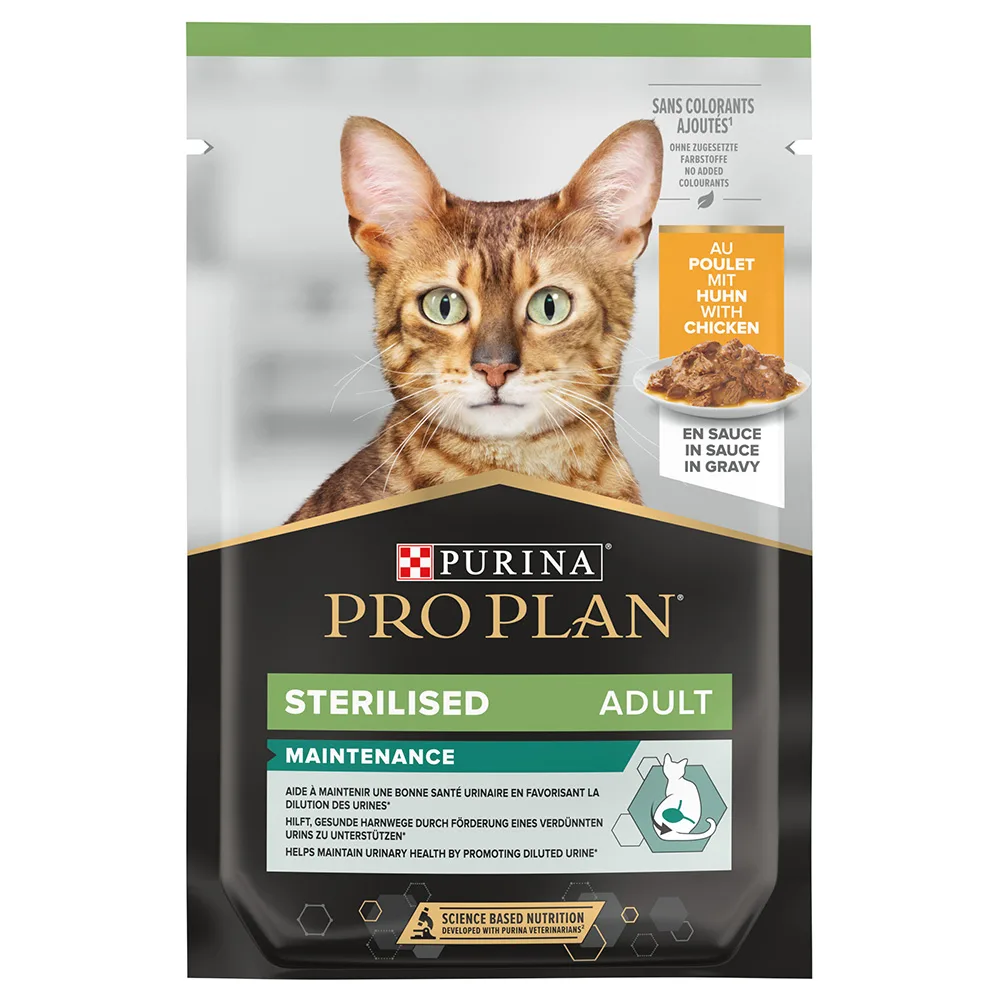 12 x 85 g Sterilised Kip Adult Maintenance Purina Pro Plan Kattenvoer van Purina Pro Plan – productfoto