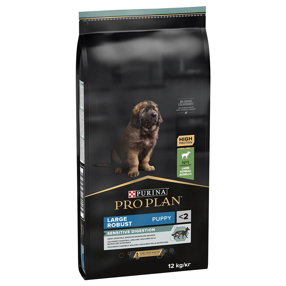 12kg Large Robust Puppy Sensitive Digestion Lam Purina Pro Plan Hondenvoer från Purina Pro Plan – produktbild