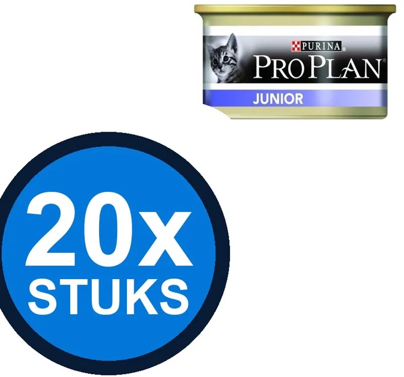 20x Pro Plan - Cat Mousse Kitten Kip - Kattenvoer Natvoer - 85 g de Purina Pro Plan – photo produit