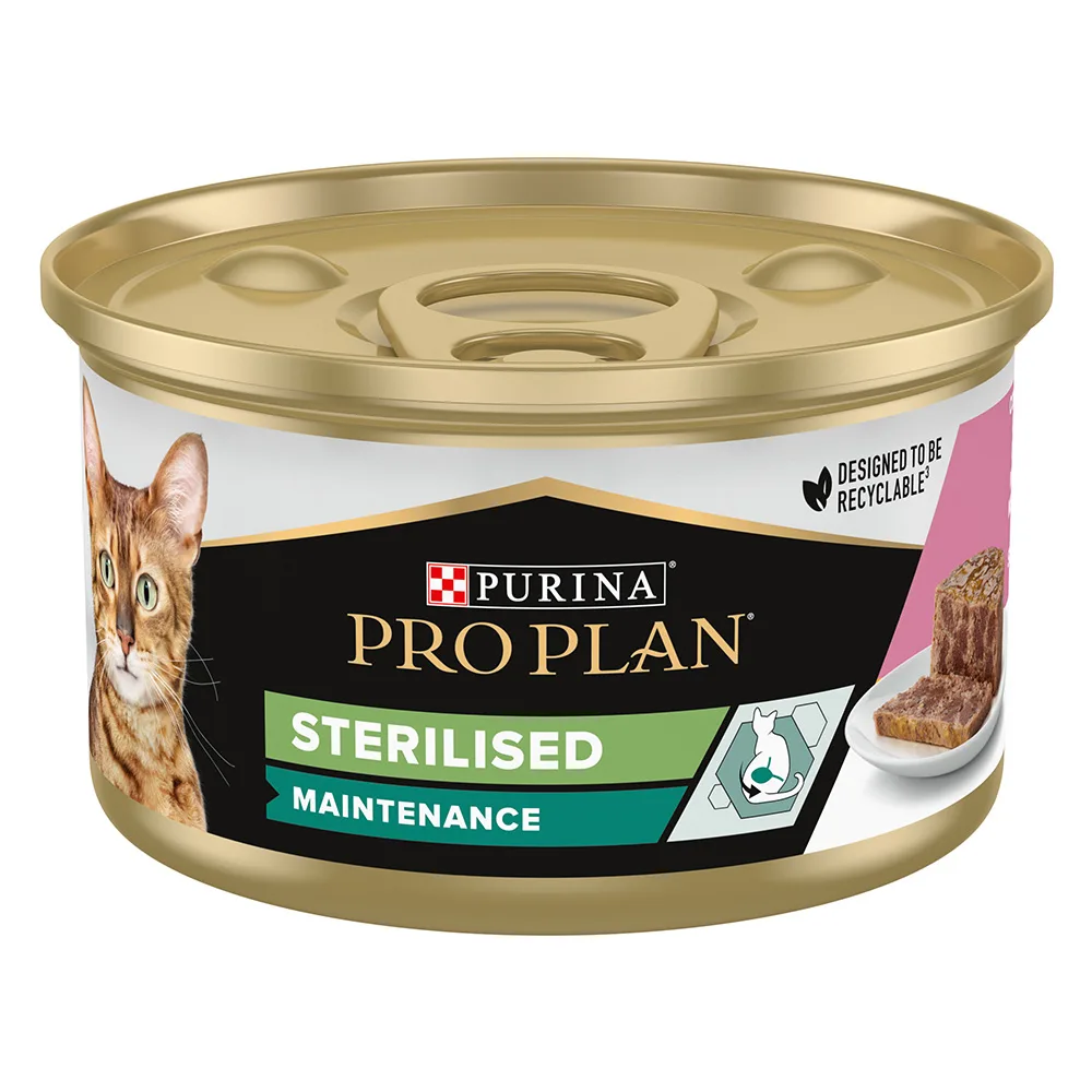 24x85g Sterilised Tonijn & Zalm Purina Pro Plan Kattenvoer van Purina Pro Plan – productfoto