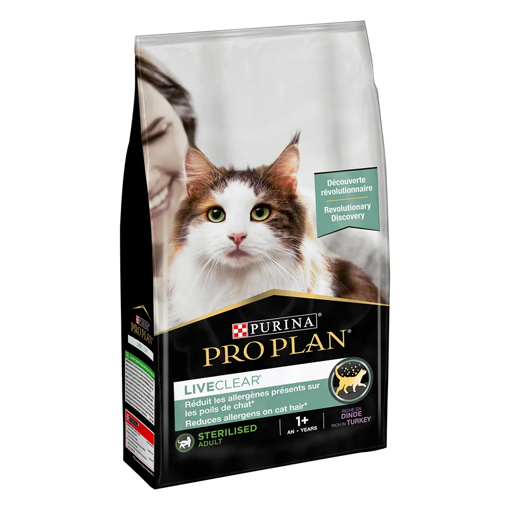 2x1,4kg LiveClear Sterilised Adult Kalkoen Pro Plan Kattenvoer by Purina Pro Plan – product photo