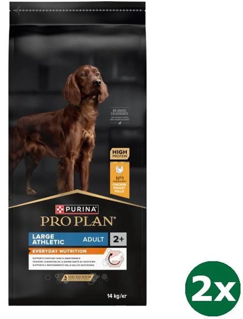 2x14 kg Pro plan dog adult large breed athletic hondenvoer de Purina Pro Plan – photo produit