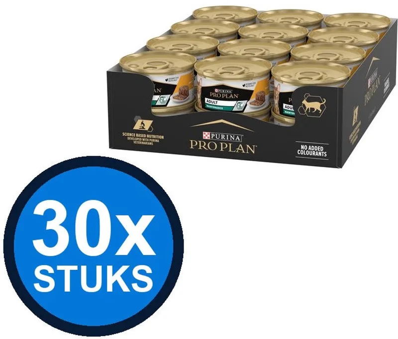 30x Pro Plan - Adult Kip - Kattenvoer Natvoer - 85 g de Purina Pro Plan – photo produit