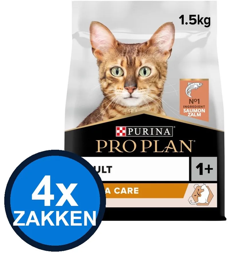 4x Pro Plan - Adult Elegant Derma Care Zalm - Kattenvoer Droogvoer - 1.5 kg von Purina Pro Plan – Produktfoto