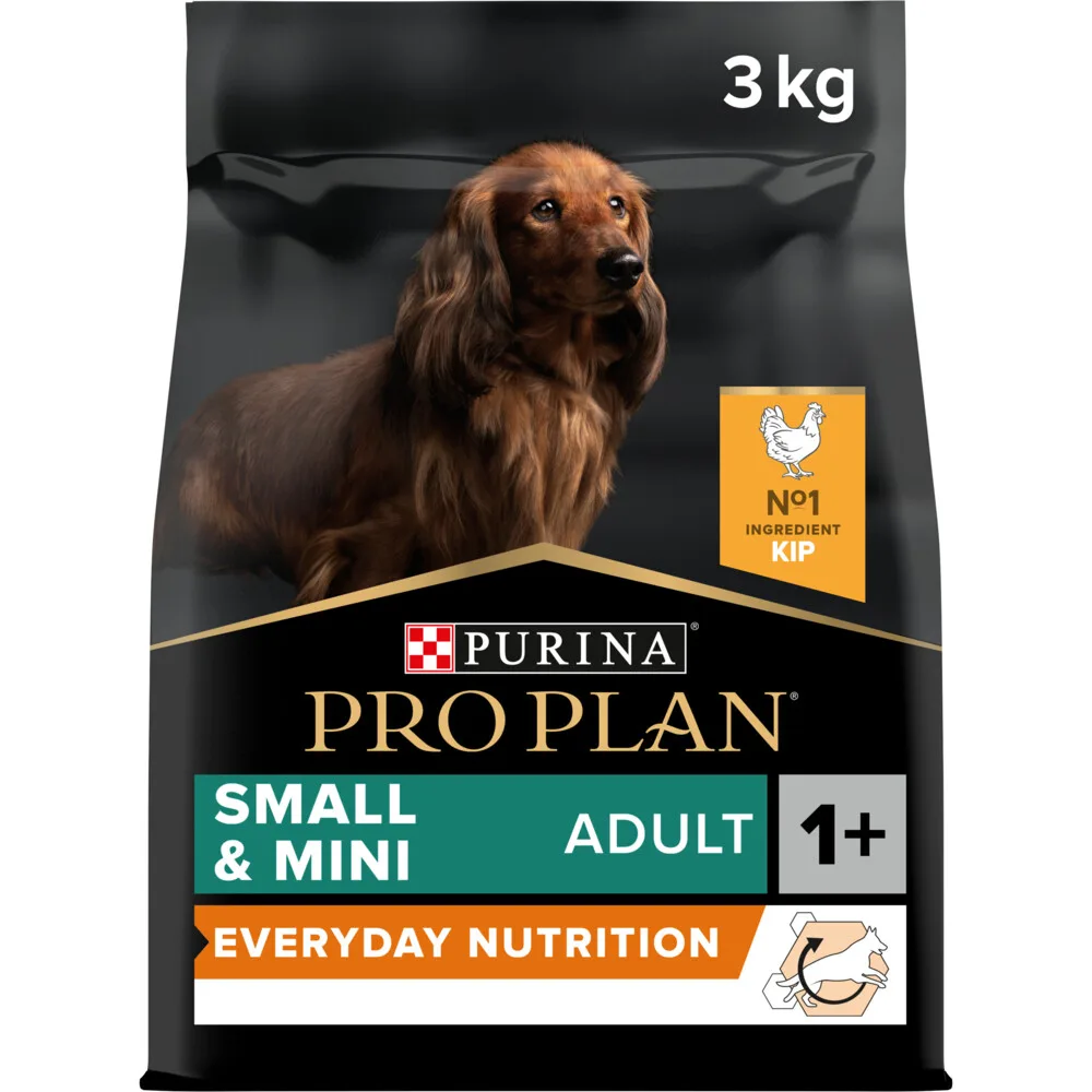 4x Pro Plan Hondenvoer Droog Adult Small & Mini Everyday Nutrition Kip 3 kg van Purina Pro Plan – productfoto