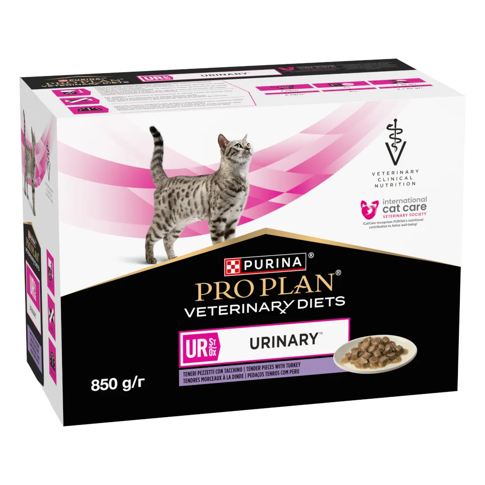 5 % korting! 2 x Purina Pro Plan natvoer voor katten - UR ST/OX - Urinary Kalkoen 20 x 85 g från Purina Pro Plan – produktbild