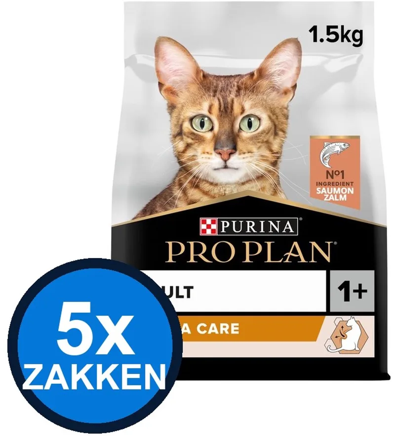 5x Pro Plan - Adult Elegant Derma Care Zalm - Kattenvoer Droogvoer - 1.5 kg de Purina Pro Plan – photo produit