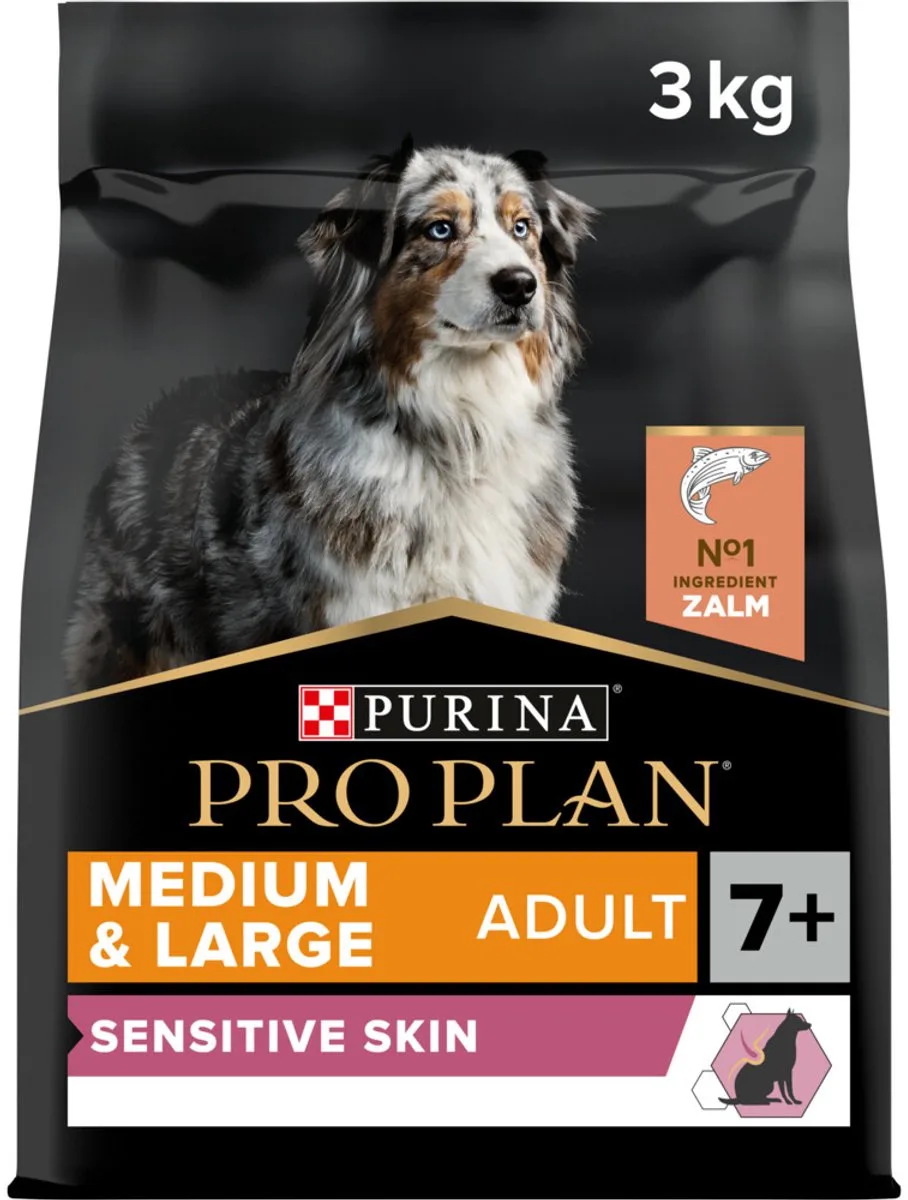 Adult 7+ - Medium & Large - Sensitive Skin - Zalm - 2 x 3kg van Purina Pro Plan – productfoto