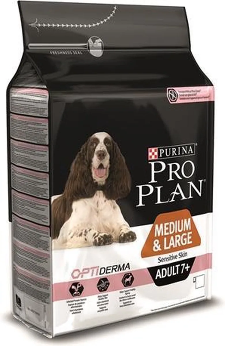 Adult 7+ Sensitive Skin Zalm - M/L - 4 x 3 kg van Purina Pro Plan – productfoto